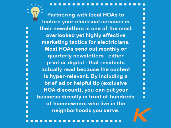 Electricians Marketing Ideas