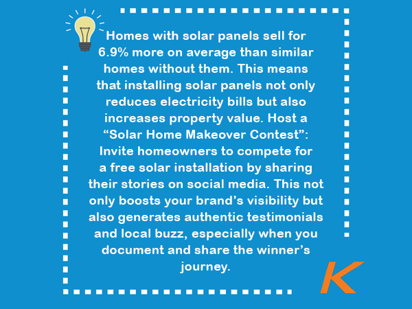 Solar Company Marketing Ideas